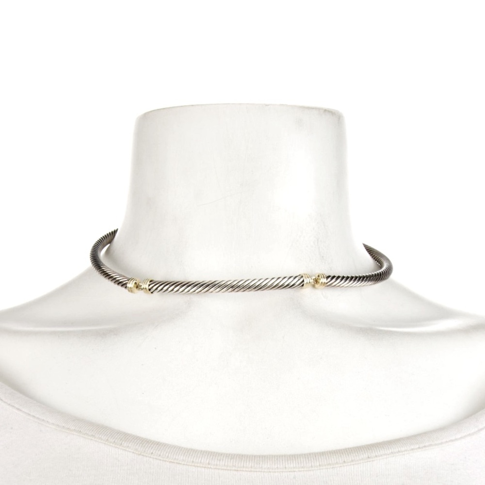 David Yurman Two Tone Cable Collar